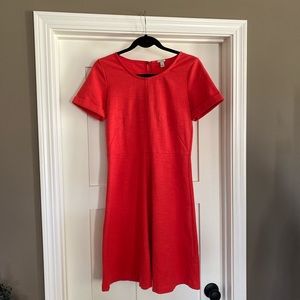 J Crew coral colored boat dress